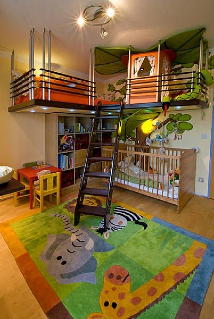 Illustration de l'article : 25 Id&eacute;es de chambres partag&eacute;es pour des enfants... Gain de place, bonjour !