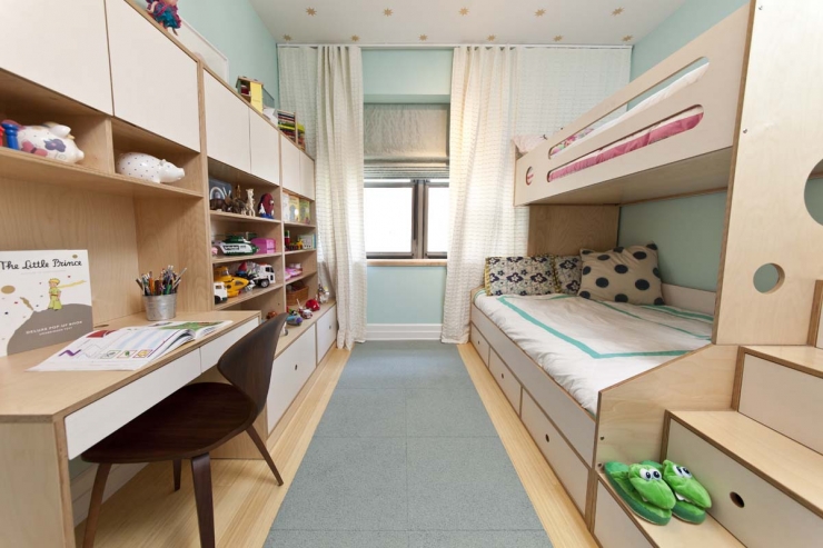 Illustration de l'article : 25 Id&eacute;es de chambres partag&eacute;es pour des enfants... Gain de place, bonjour !