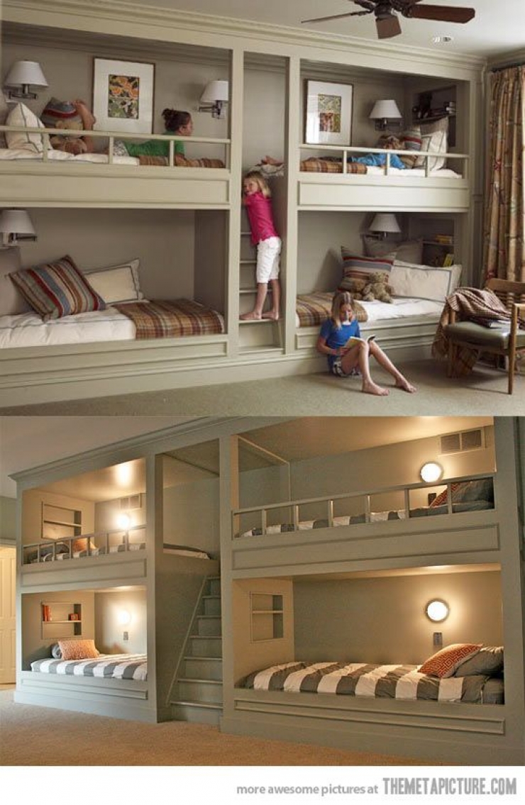 Illustration de l'article : 25 Id&eacute;es de chambres partag&eacute;es pour des enfants... Gain de place, bonjour !