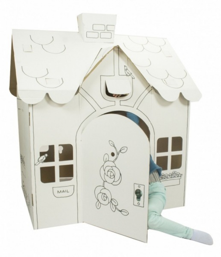 Illustration de l'article : Top 26 des plus belles maisons faites avec des boites de carton !