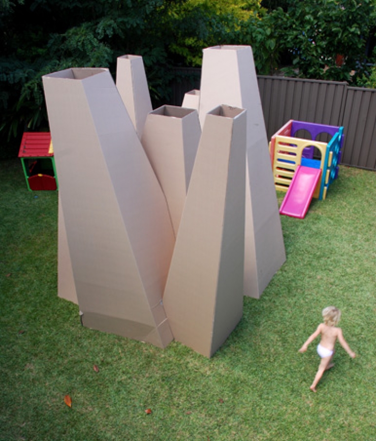 Illustration de l'article : Top 26 des plus belles maisons faites avec des boites de carton !