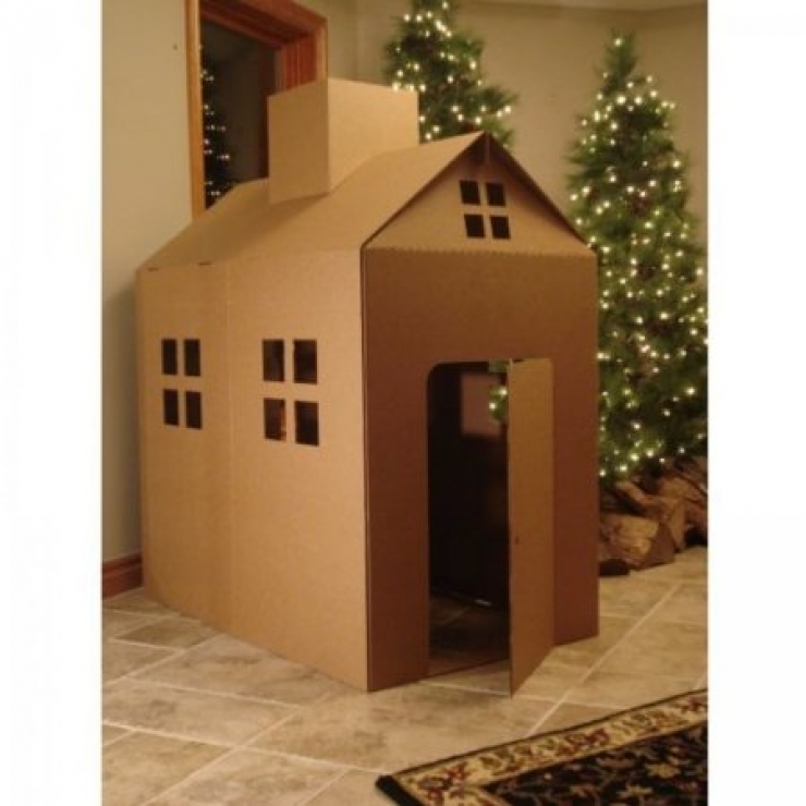 Illustration de l'article : Top 26 des plus belles maisons faites avec des boites de carton !