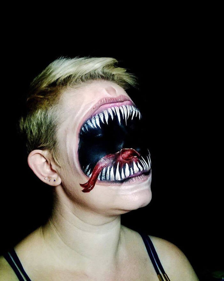 Illustration de l'article : Nikki Shelley est une artiste spécialisée dans les maquillages d'Halloween... Zoom sur 30 de ses plus belles réalisations !