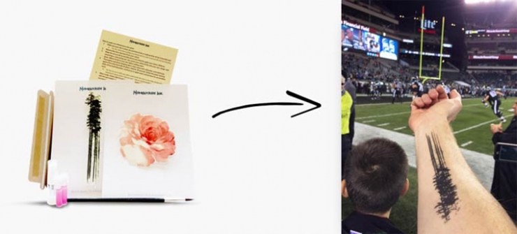 Illustration de l'article : De jolis tatouages temporaires et personnalisables à souhait...