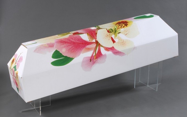 Illustration de l'article : Un cercueil en carton, une alternative écologique bien moins coûteuse…