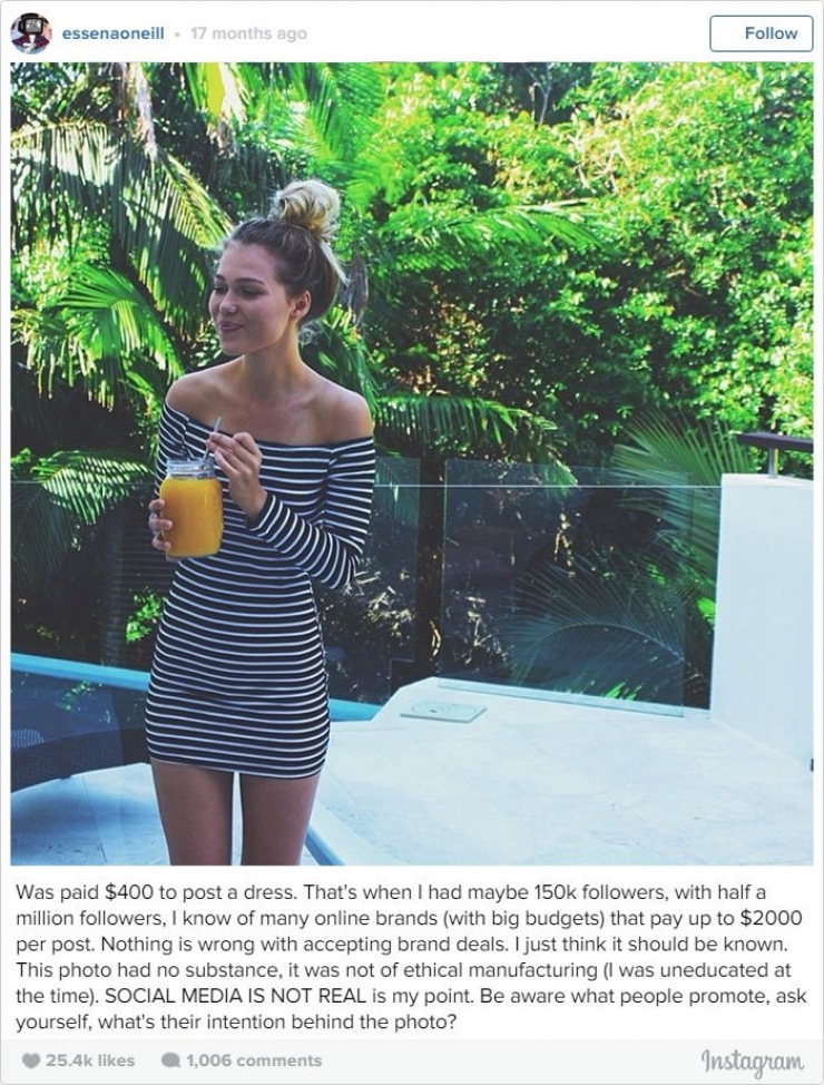 Illustration de l'article : Pour montrer la r&eacute;alit&eacute; qui se cache derri&egrave;re ses photos, cette c&eacute;l&eacute;brit&eacute; Instagram &eacute;dite ses photos &laquo; parfaites &raquo;&hellip; C&rsquo;est &eacute;tonnant ! 