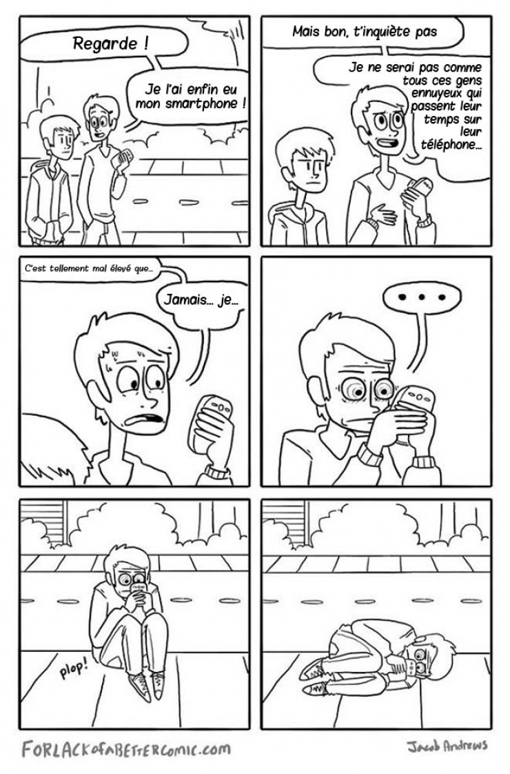 Illustration de l'article : 31 images qui d&eacute;noncent notre d&eacute;pendance croissante aux smartphones