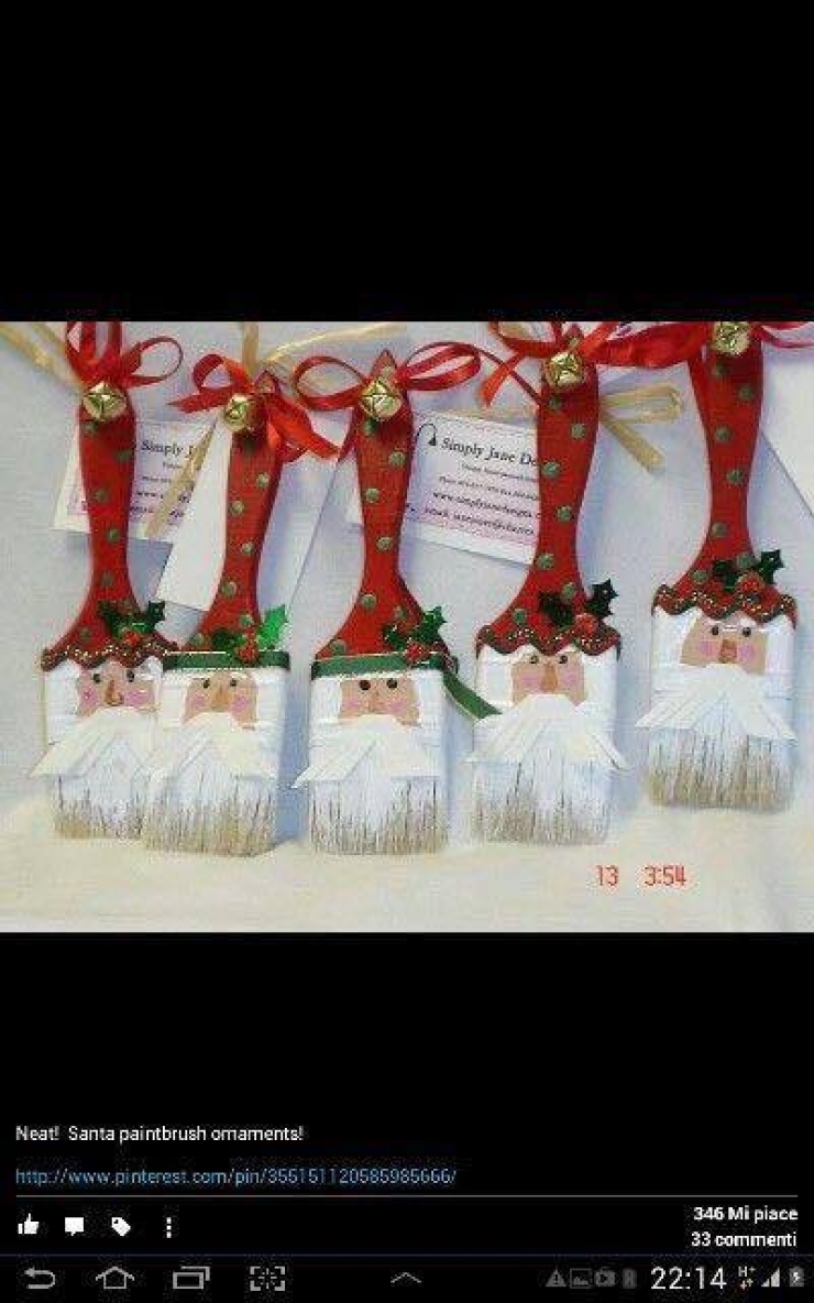 Illustration de l'article : Des pinceaux bricolés et transformés en Pères Noël... 20 modèles pour occuper vos enfants !