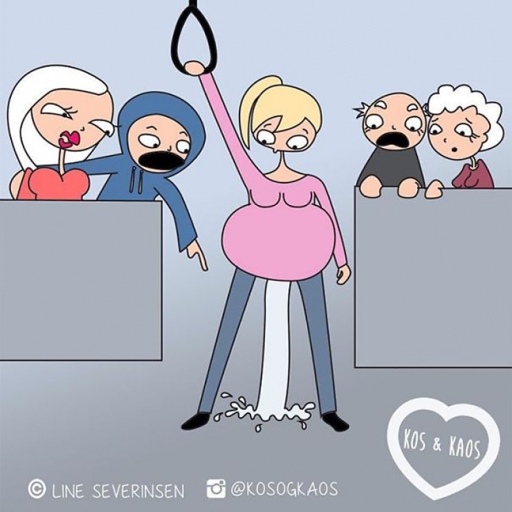 Illustration de l'article : Le calvaire des femmes enceintes résumé à travers 24 illustrations qui devraient parler à toutes les mamans !