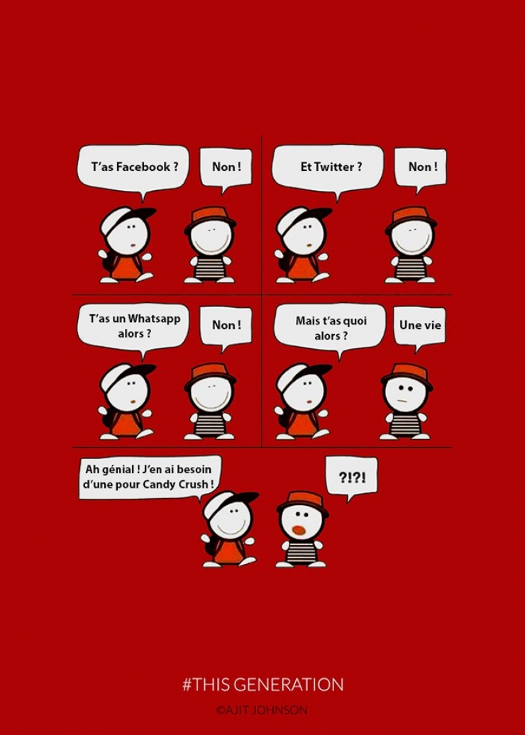 Illustration de l'article : 24 illustrations qui montrent l’impact de la technologie sur notre génération…Vous allez voir, c’est très réaliste !