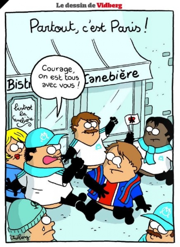 Illustration de l'article : Qu'ils soient inconnus ou artistes, ils rendent hommage aux victimes des attentats &agrave; travers des dessins poignants ! Respect !