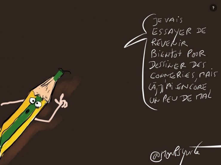 Illustration de l'article : Qu'ils soient inconnus ou artistes, ils rendent hommage aux victimes des attentats &agrave; travers des dessins poignants ! Respect !