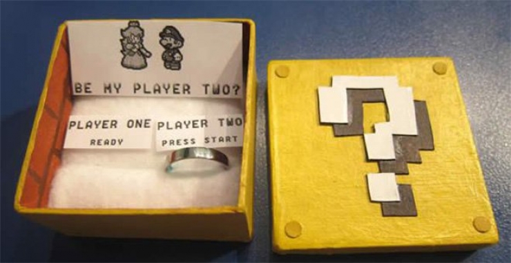 Illustration de l'article : 21 idées de demandes en mariage qui plairont à tous les geek... La 5 est vraiment très spéciale...