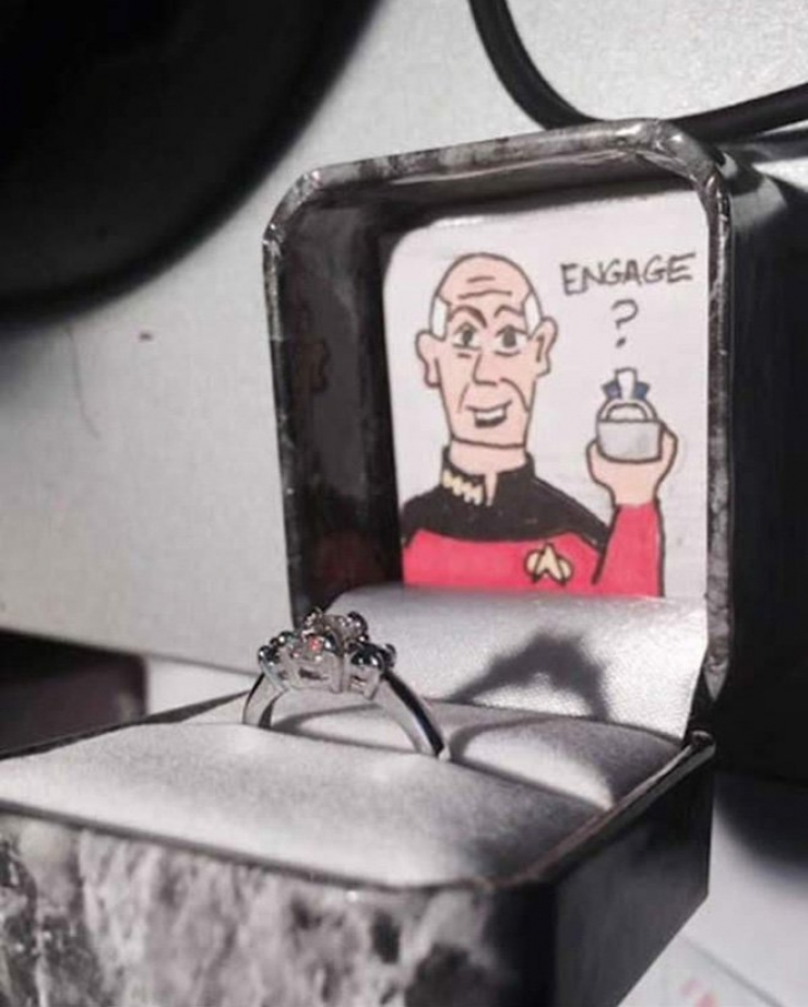 Illustration de l'article : 21 idées de demandes en mariage qui plairont à tous les geek... La 5 est vraiment très spéciale...