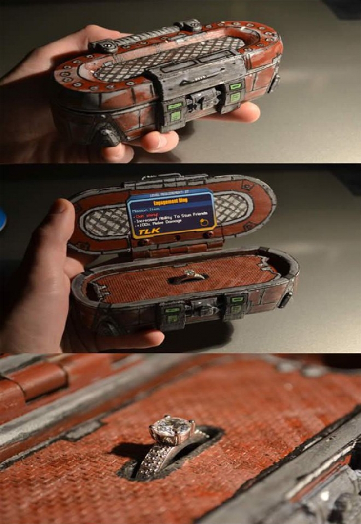 Illustration de l'article : 21 idées de demandes en mariage qui plairont à tous les geek... La 5 est vraiment très spéciale...