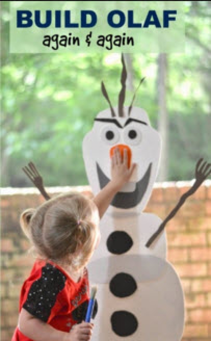 Illustration de l'article : R&eacute;jouissez vos enfants avec ces 16 bricolages autour d&rsquo;Olaf de la Reine des Neiges &hellip;