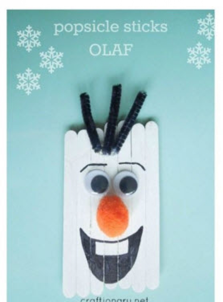 Illustration de l'article : R&eacute;jouissez vos enfants avec ces 16 bricolages autour d&rsquo;Olaf de la Reine des Neiges &hellip;