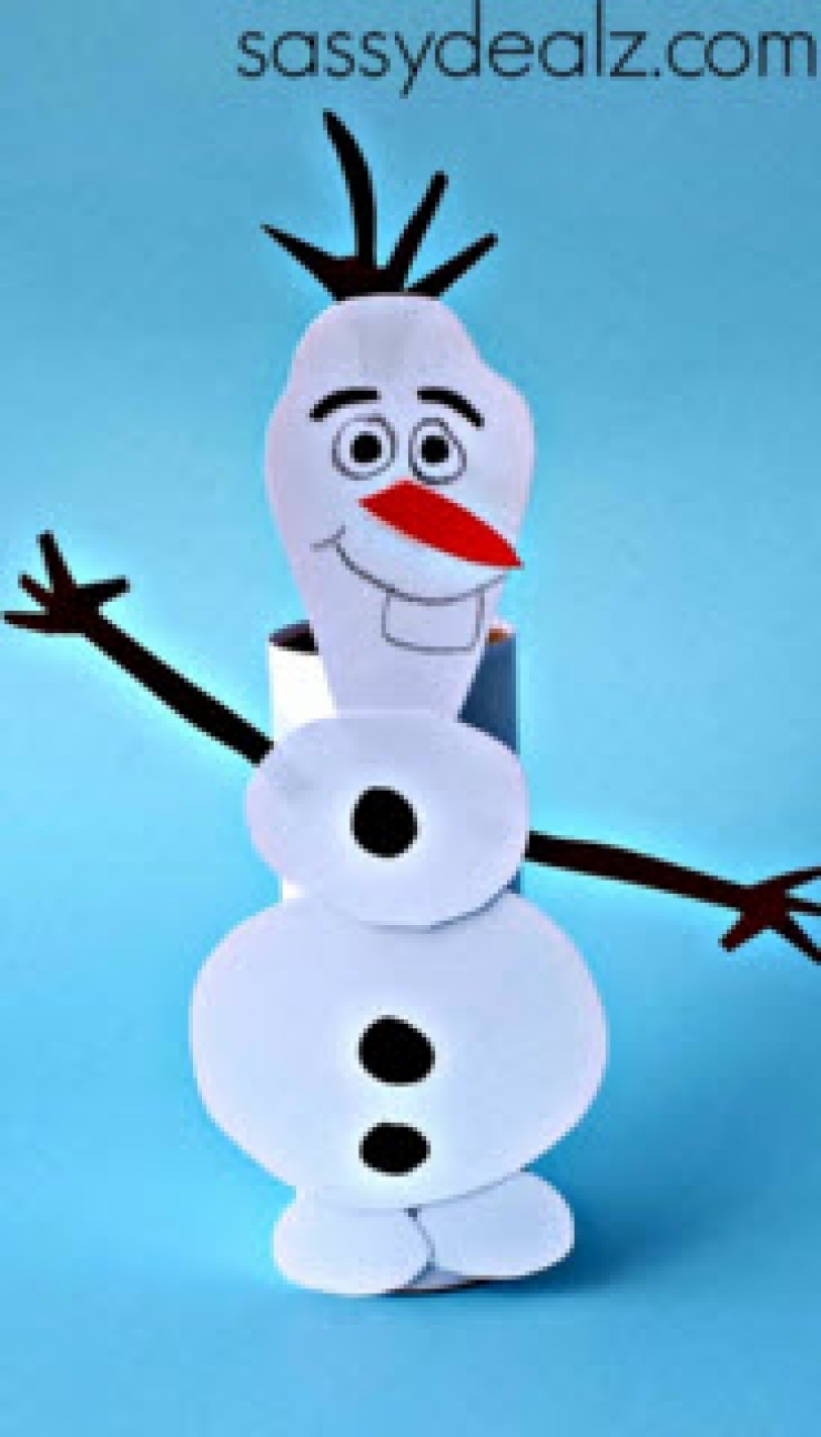Illustration de l'article : R&eacute;jouissez vos enfants avec ces 16 bricolages autour d&rsquo;Olaf de la Reine des Neiges &hellip;