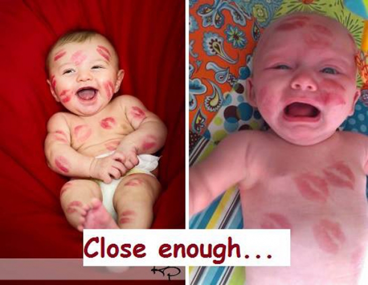 Illustration de l'article : Ils cherchent à reproduire des photos de bébés vues sur pinterest mais le résultat est un flop hilarant....