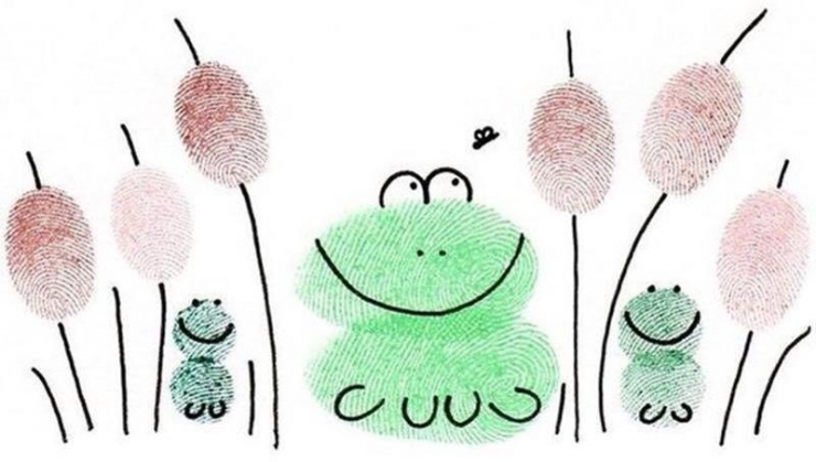 Illustration de l'article : 50 dessins très simples à réaliser avec des empreintes... C'est top pour des activités avec des enfants !