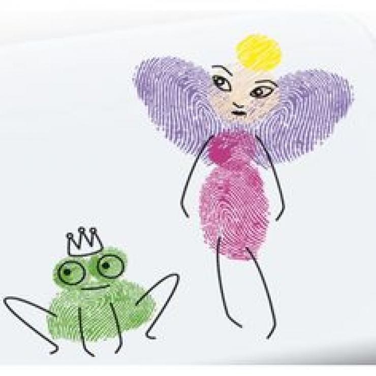 Illustration de l'article : 50 dessins très simples à réaliser avec des empreintes... C'est top pour des activités avec des enfants !