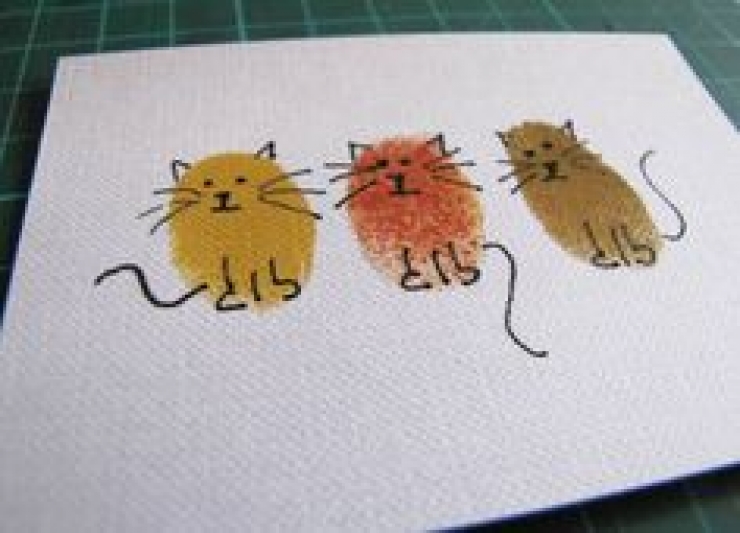 Illustration de l'article : 50 dessins très simples à réaliser avec des empreintes... C'est top pour des activités avec des enfants !