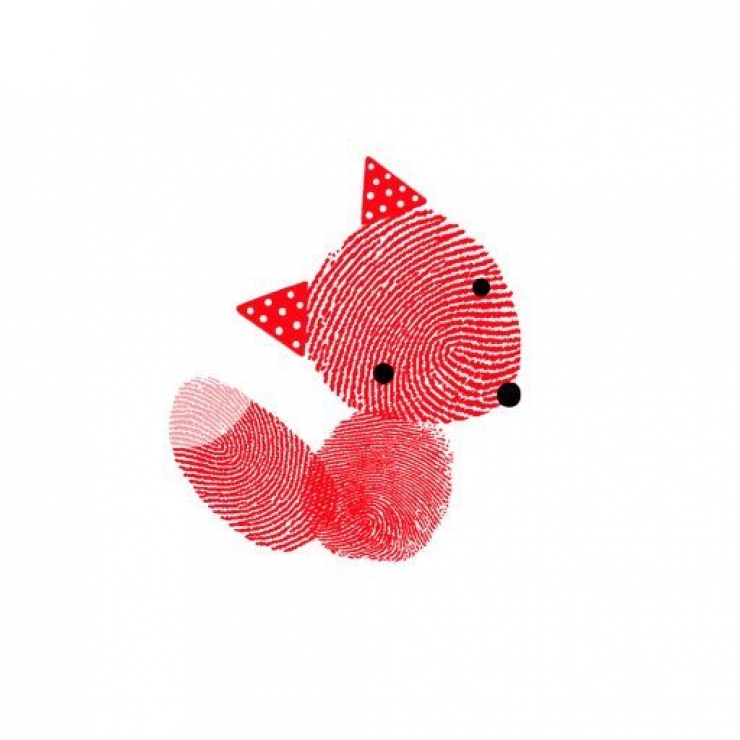 Illustration de l'article : 50 dessins très simples à réaliser avec des empreintes... C'est top pour des activités avec des enfants !