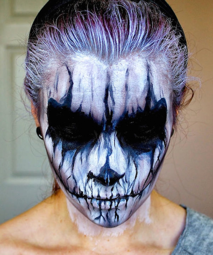 Illustration de l'article : Les 25 maquillages les plus flippants pour Halloween...