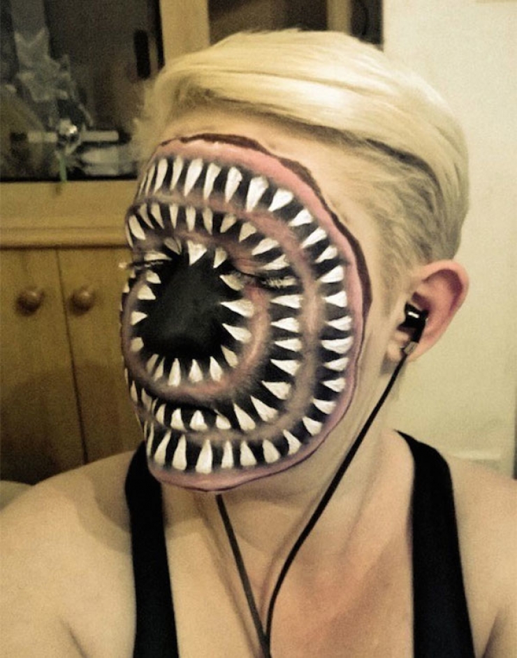 Illustration de l'article : Les 25 maquillages les plus flippants pour Halloween...