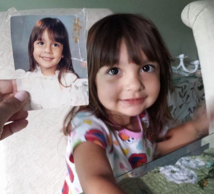 Illustration de l'article : La ressemblance est flagrante chez ces parents et enfants photographi&eacute;s au m&ecirc;me &acirc;ge (10 photos)