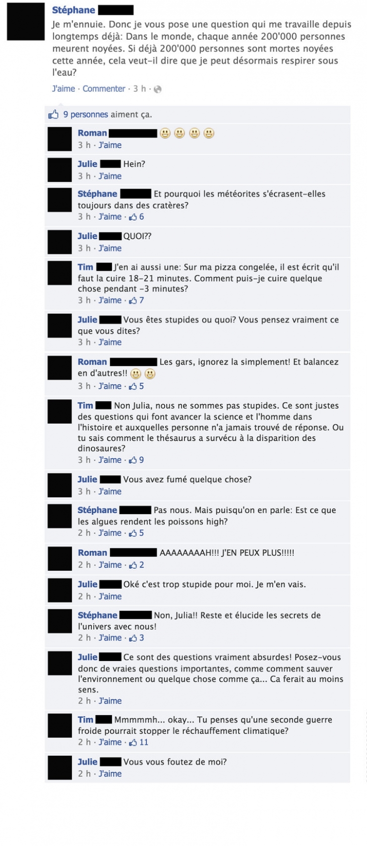 Illustration de l'article : Les 12 pires statuts Facebook du moment !