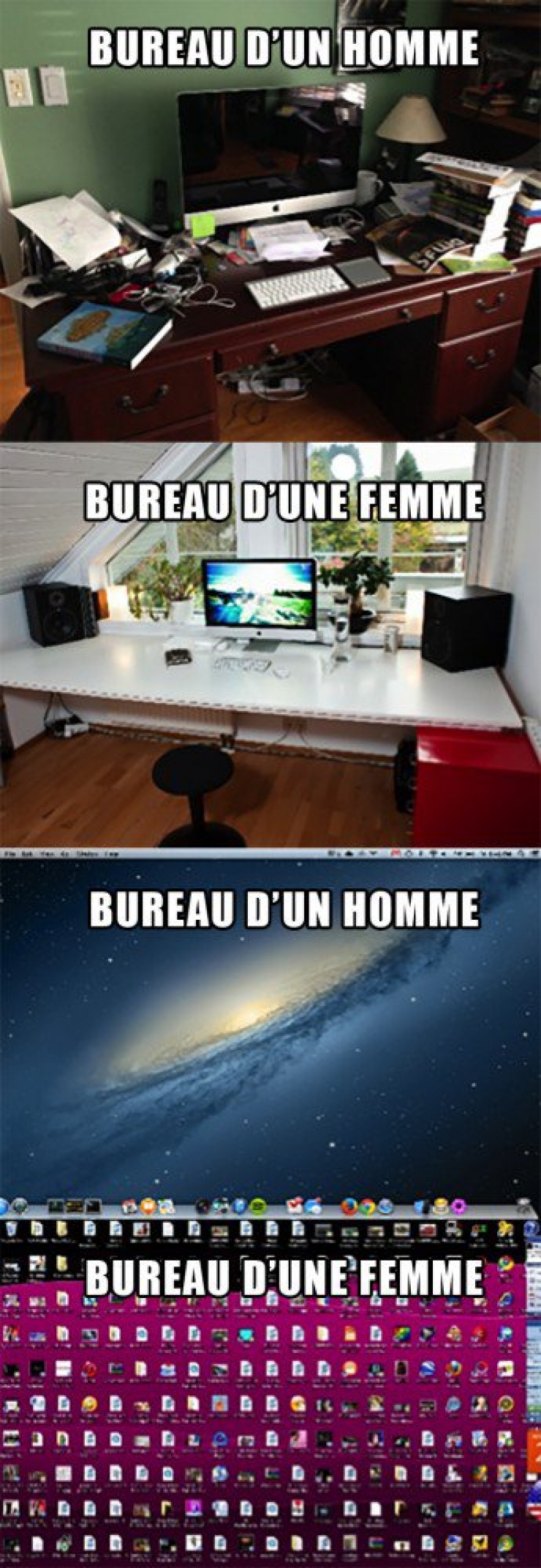 Illustration de l'article : Hommes vs Femmes : 12 photos comparatives exagérées, mais drôlissimes