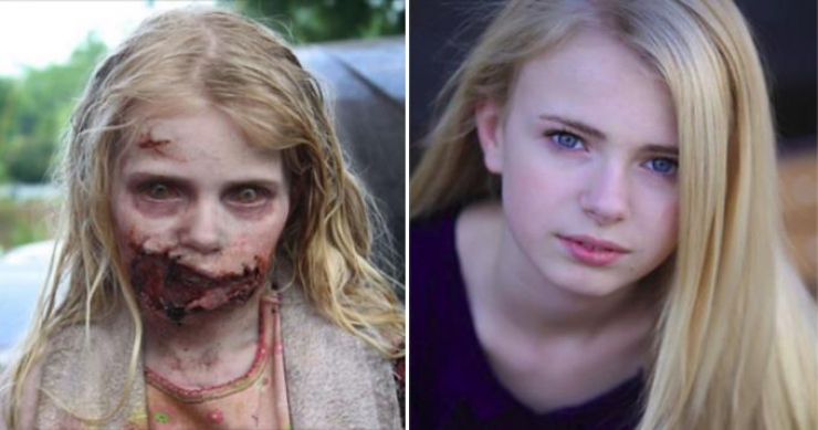 Illustration de l'article : 12 zombies avant et apr&egrave;s leur maquillage pour The Walking Dead
