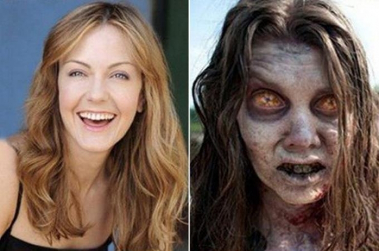 Illustration de l'article : 12 zombies avant et apr&egrave;s leur maquillage pour The Walking Dead