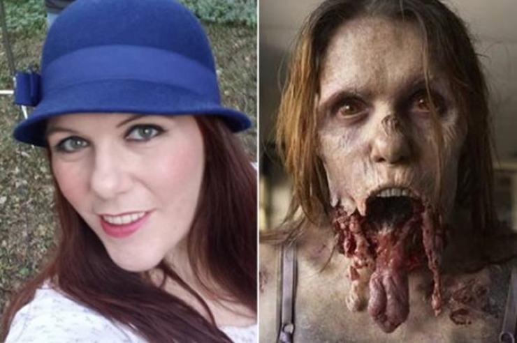 Illustration de l'article : 12 zombies avant et apr&egrave;s leur maquillage pour The Walking Dead