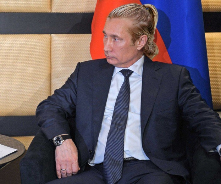 Illustration de l'article : Quand les présidents sont relookés avec les tendances capillaires qui font fureur en ce moment... Poutine est vraiment excellent !