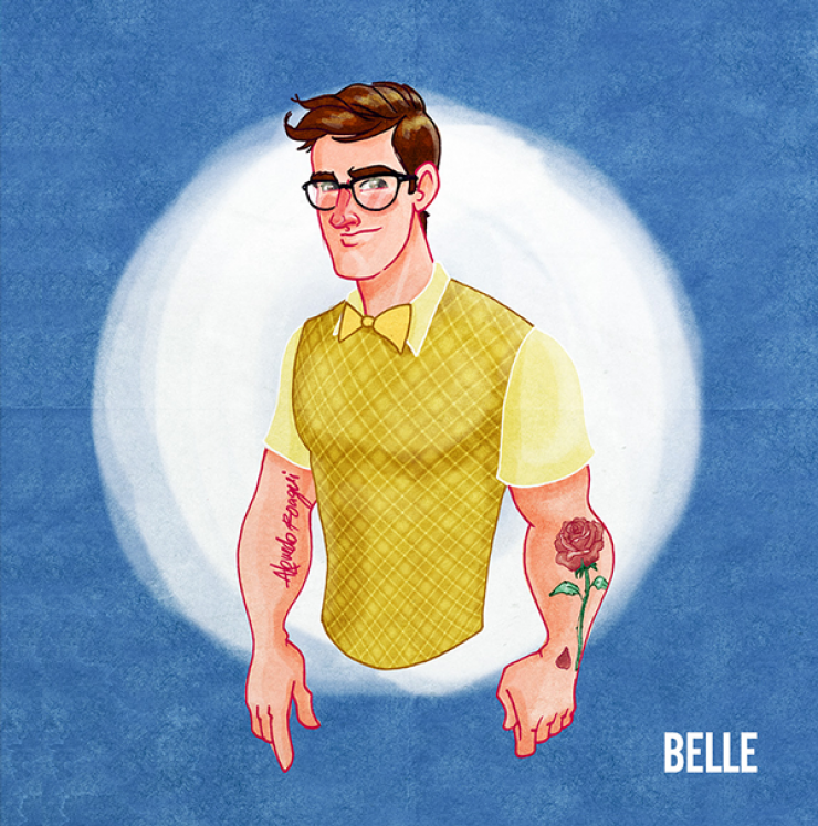 Illustration de l'article : Cet artiste mexicain s'inspire de Disney pour illustrer la beauté de l'amour gay...