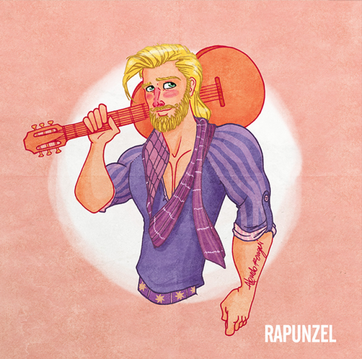 Illustration de l'article : Cet artiste mexicain s'inspire de Disney pour illustrer la beauté de l'amour gay...