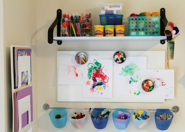 Illustration de l'article : Voici 15 astuces pour arranger un petit coin bricolages à vos enfants !