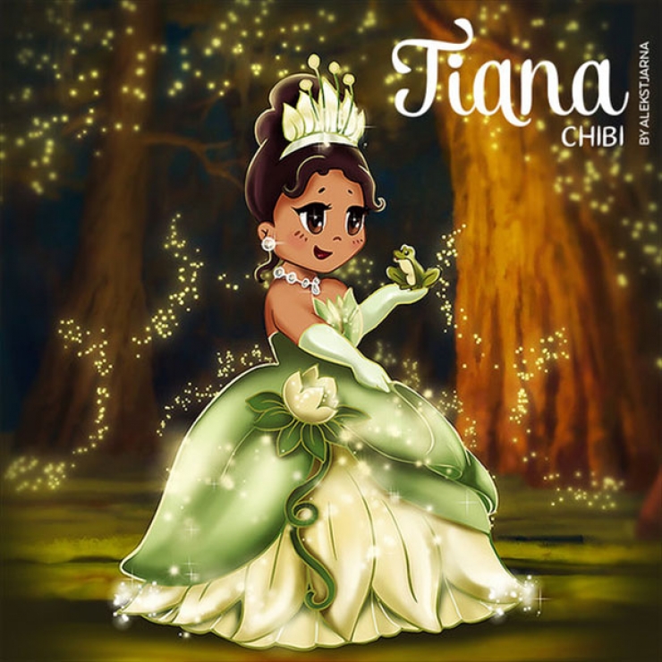 Illustration de l'article : 12 princesses Disney en versions Chibi