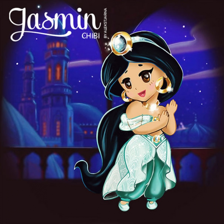 Illustration de l'article : 12 princesses Disney en versions Chibi