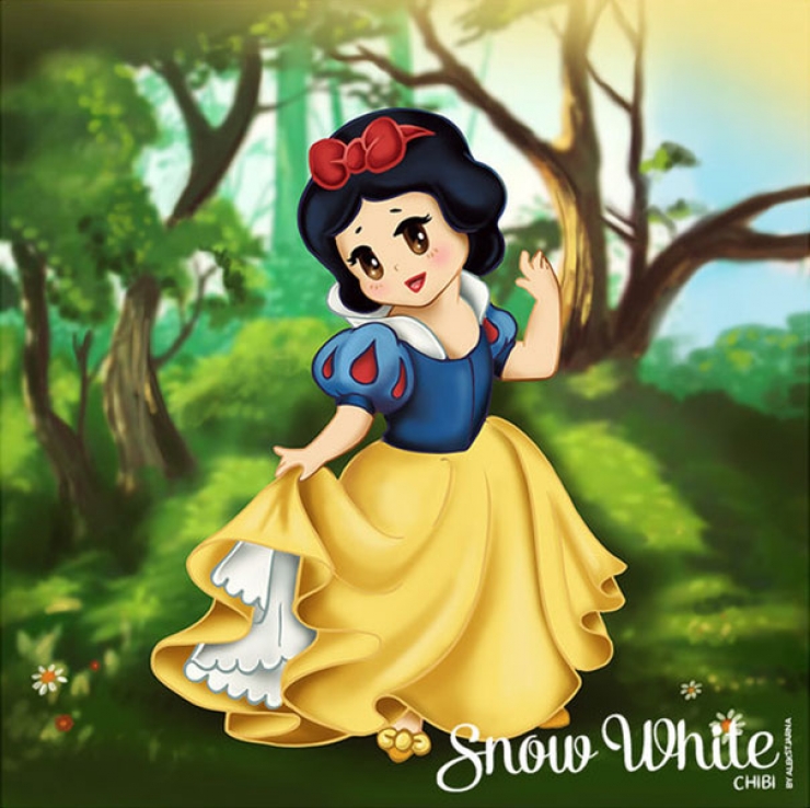 Illustration de l'article : 12 princesses Disney en versions Chibi