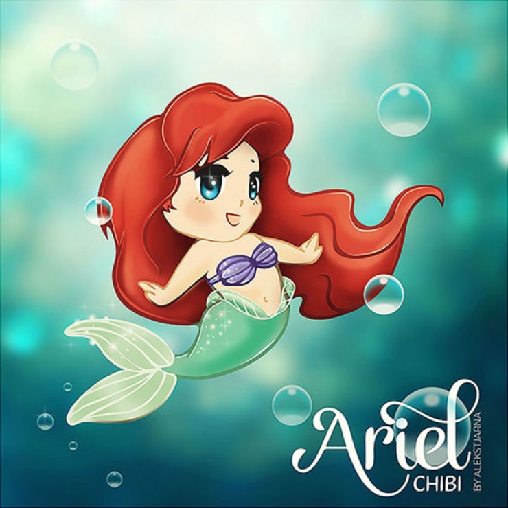 Illustration de l'article : 12 princesses Disney en versions Chibi