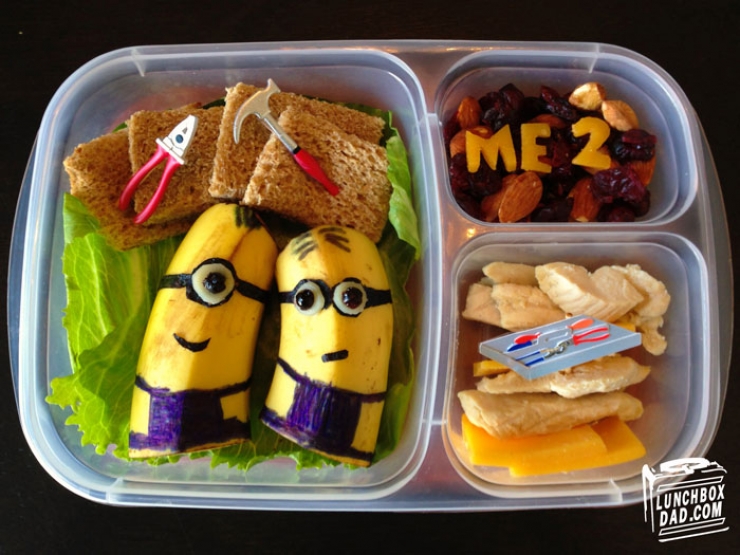 Illustration de l'article : Tous les matins, ce papa prend le temps de préparer d'amusants et savoureux repas pour ses enfants (14 photos)
