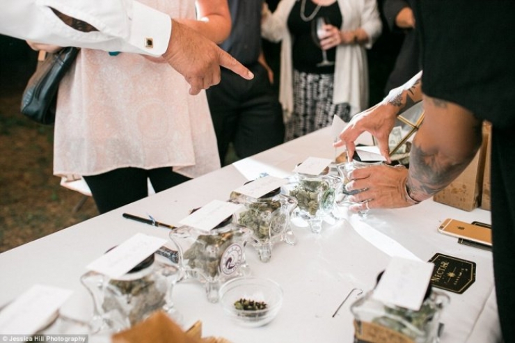 Illustration de l'article : Ils remplacent le champagne par du cannabis lors de leur mariage... Les invités adorent !