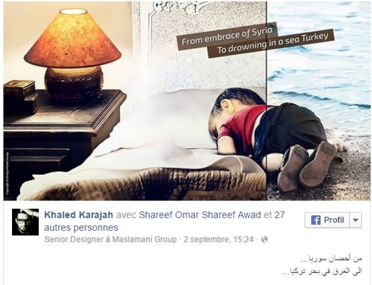 Illustration de l'article : Un dernier hommage au petit Aylan &agrave; travers 23 dessins bouleversants...