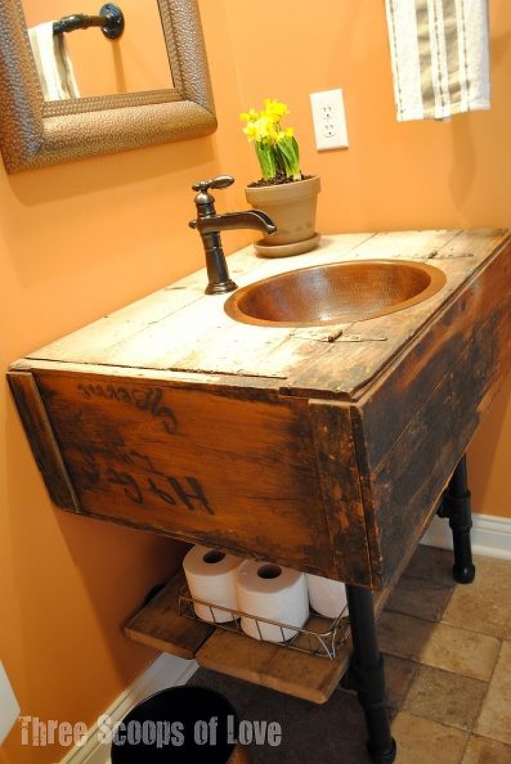 Illustration de l'article : Envie d'une salle de bain rustique ? Ces 35 photos devraient vous inspirer...