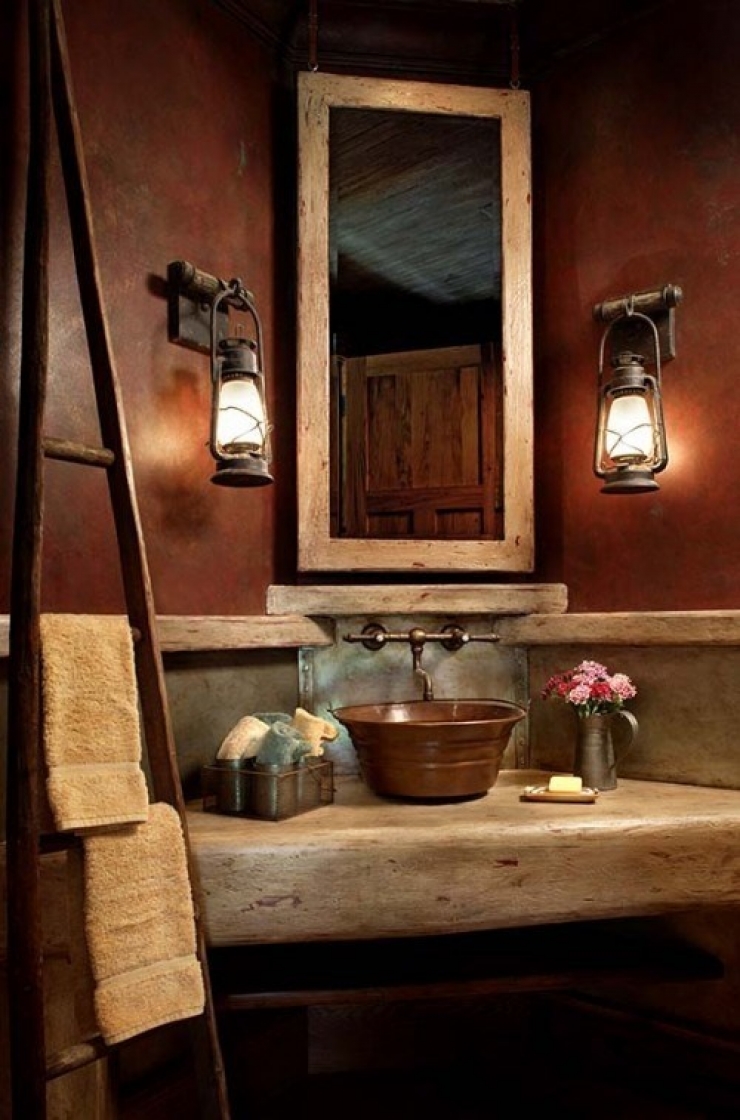 Illustration de l'article : Envie d'une salle de bain rustique ? Ces 35 photos devraient vous inspirer...