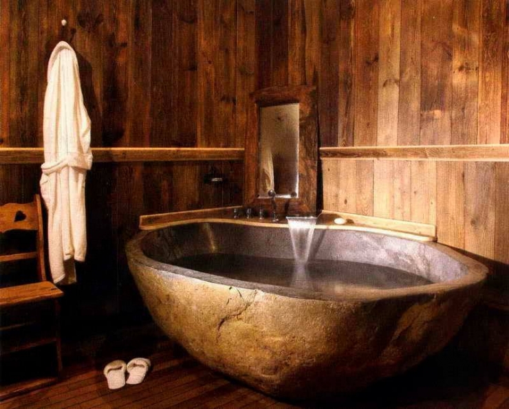 Illustration de l'article : Envie d'une salle de bain rustique ? Ces 35 photos devraient vous inspirer...