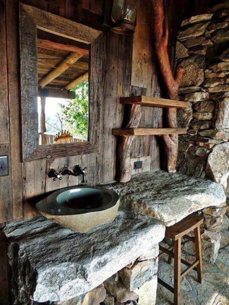 Illustration de l'article : Envie d'une salle de bain rustique ? Ces 35 photos devraient vous inspirer...
